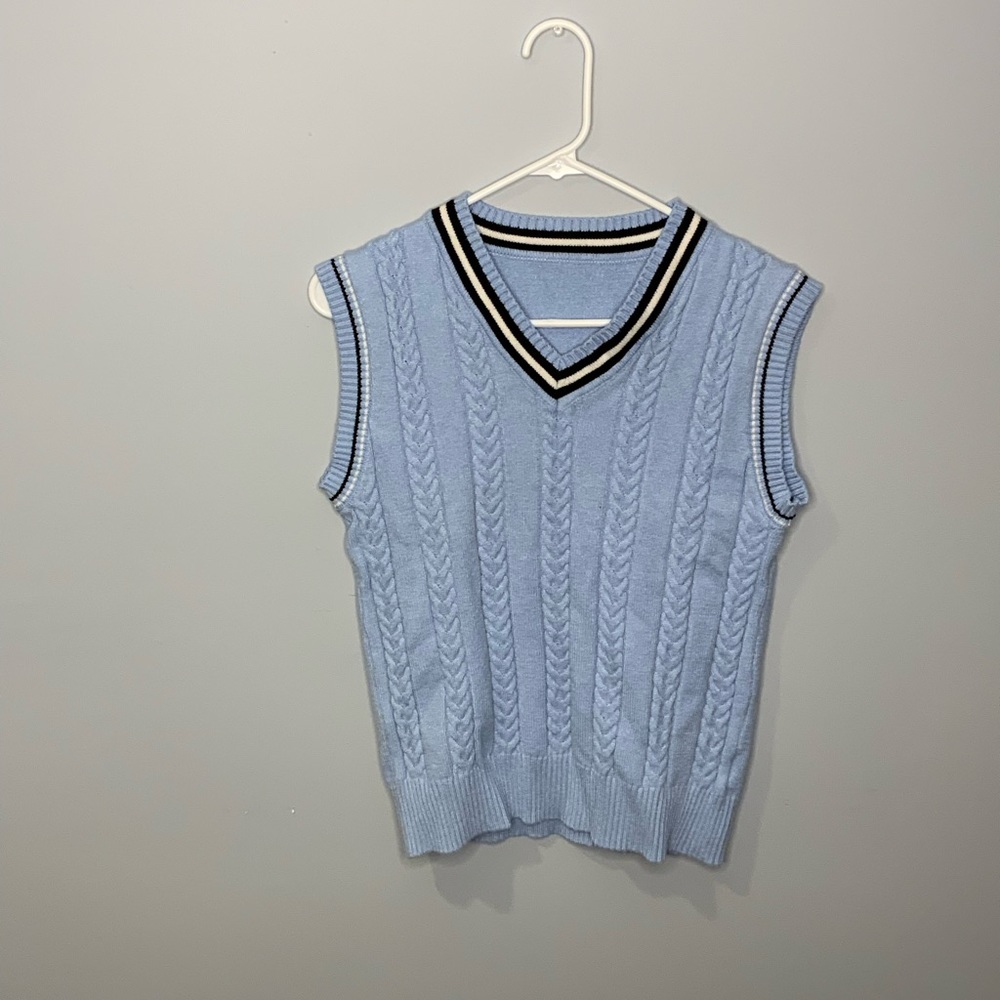 SHEIN Blue Sweater Vest